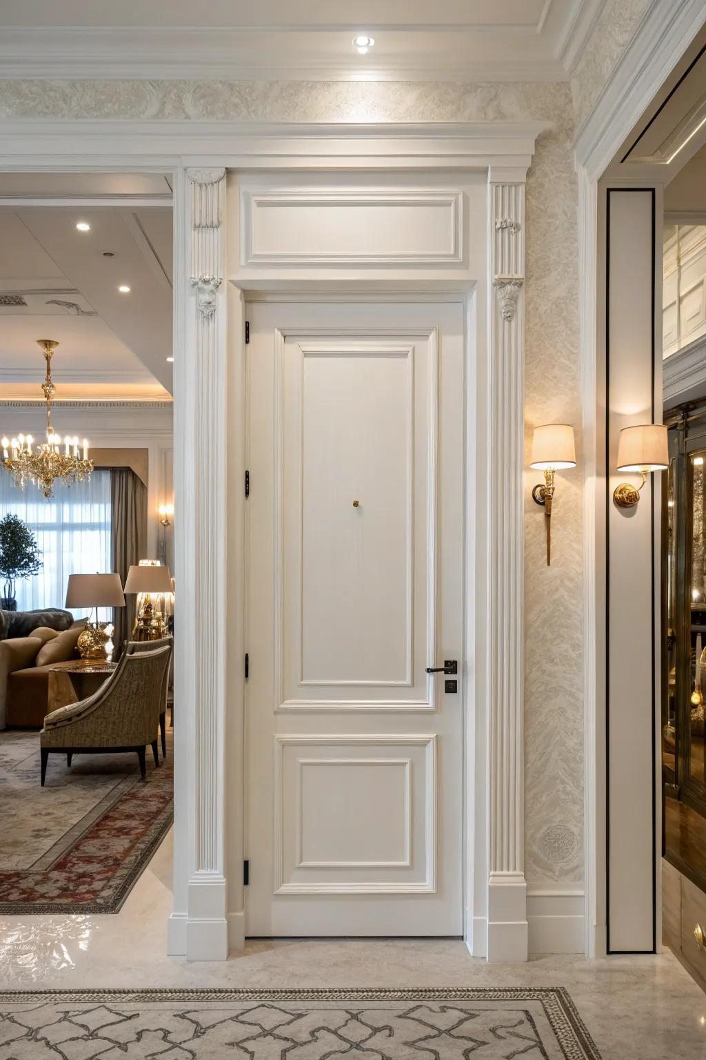Enduring sophistication utilizing timeless alabaster panels.