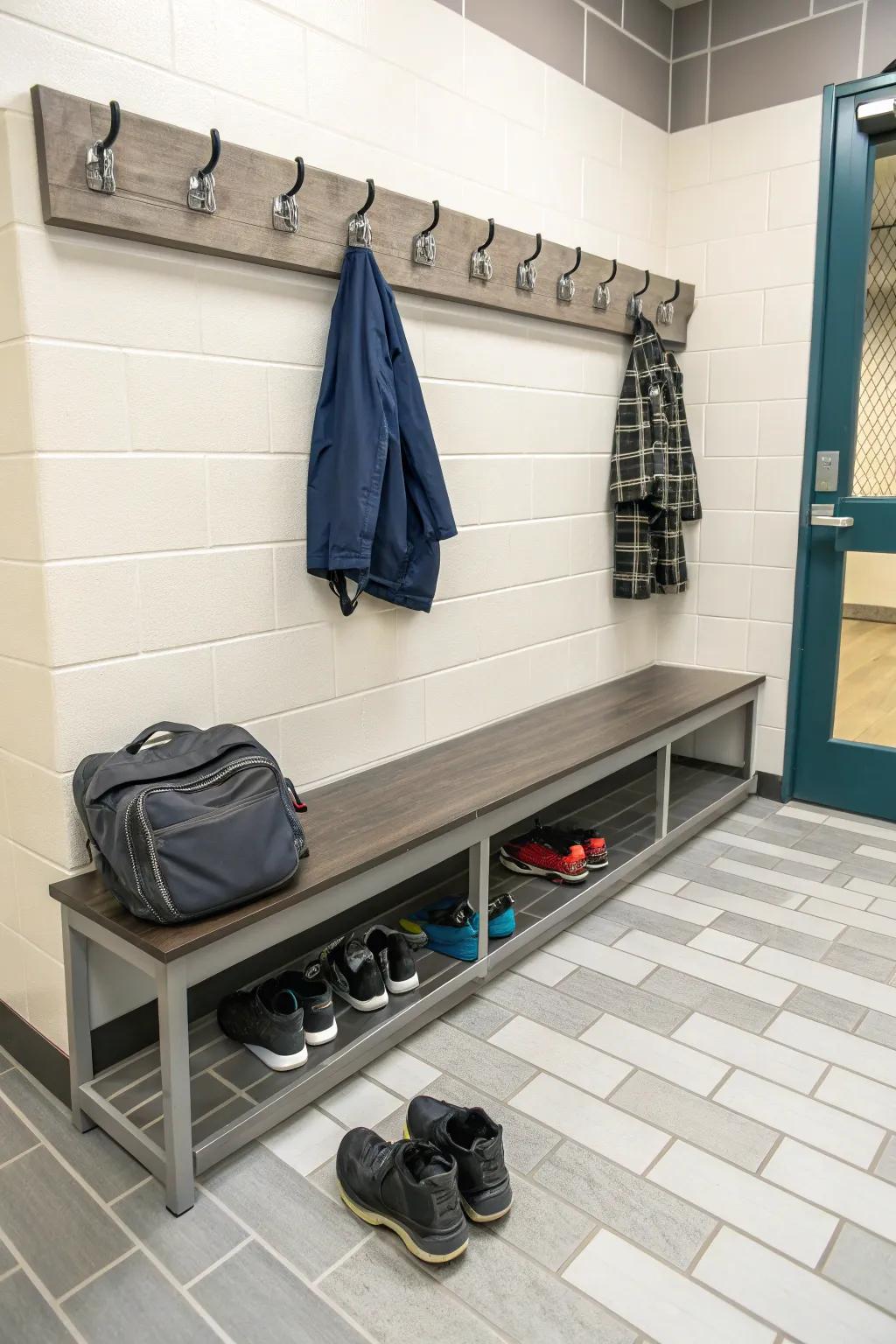 Strong flooring options for busy entryways.