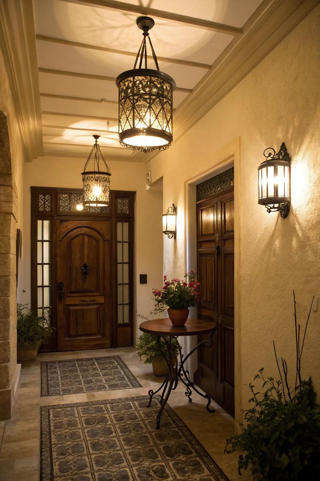 Layered illumination sets the mood and ensures functionality.