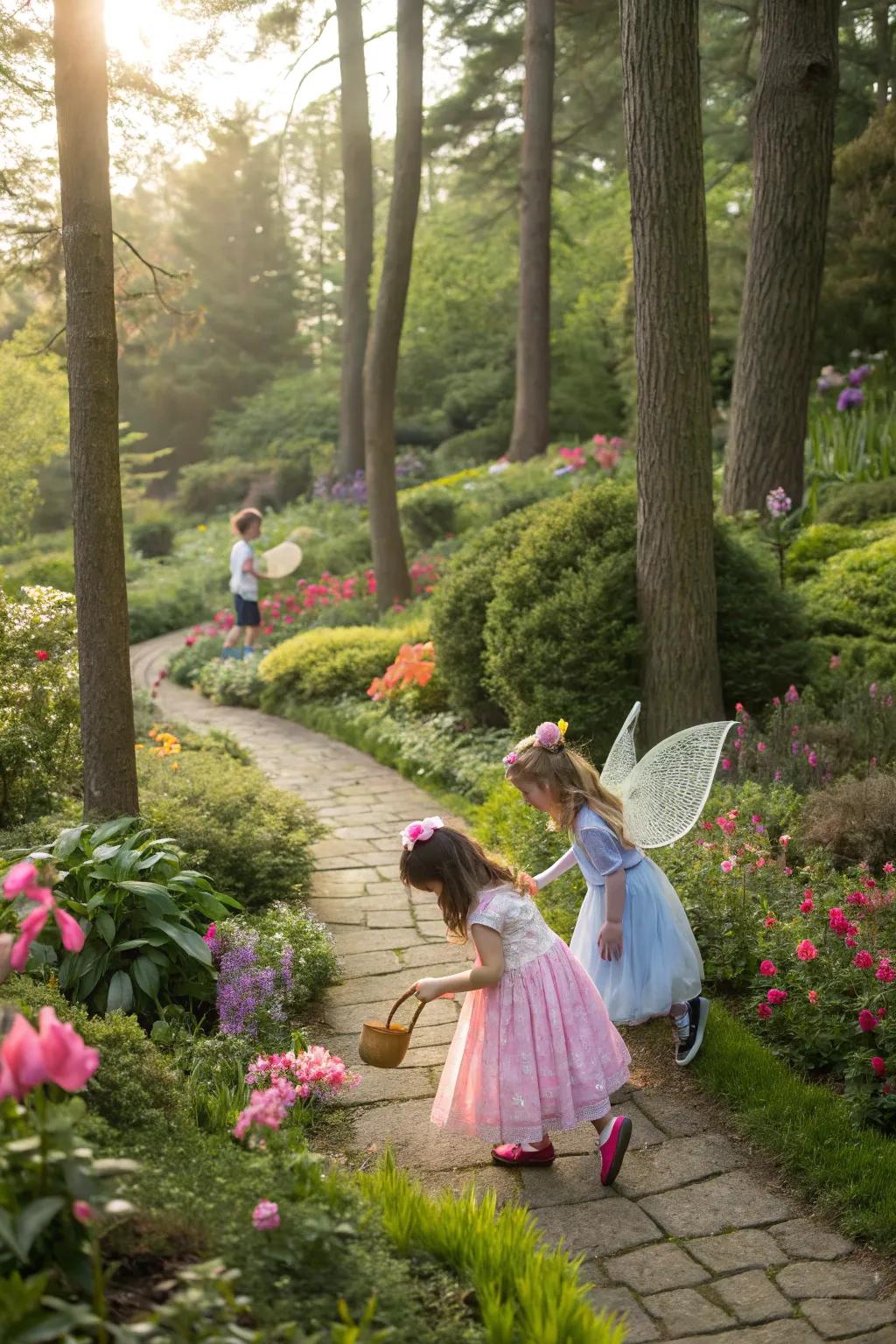 A treasure expedition fosters excitement and adventure.