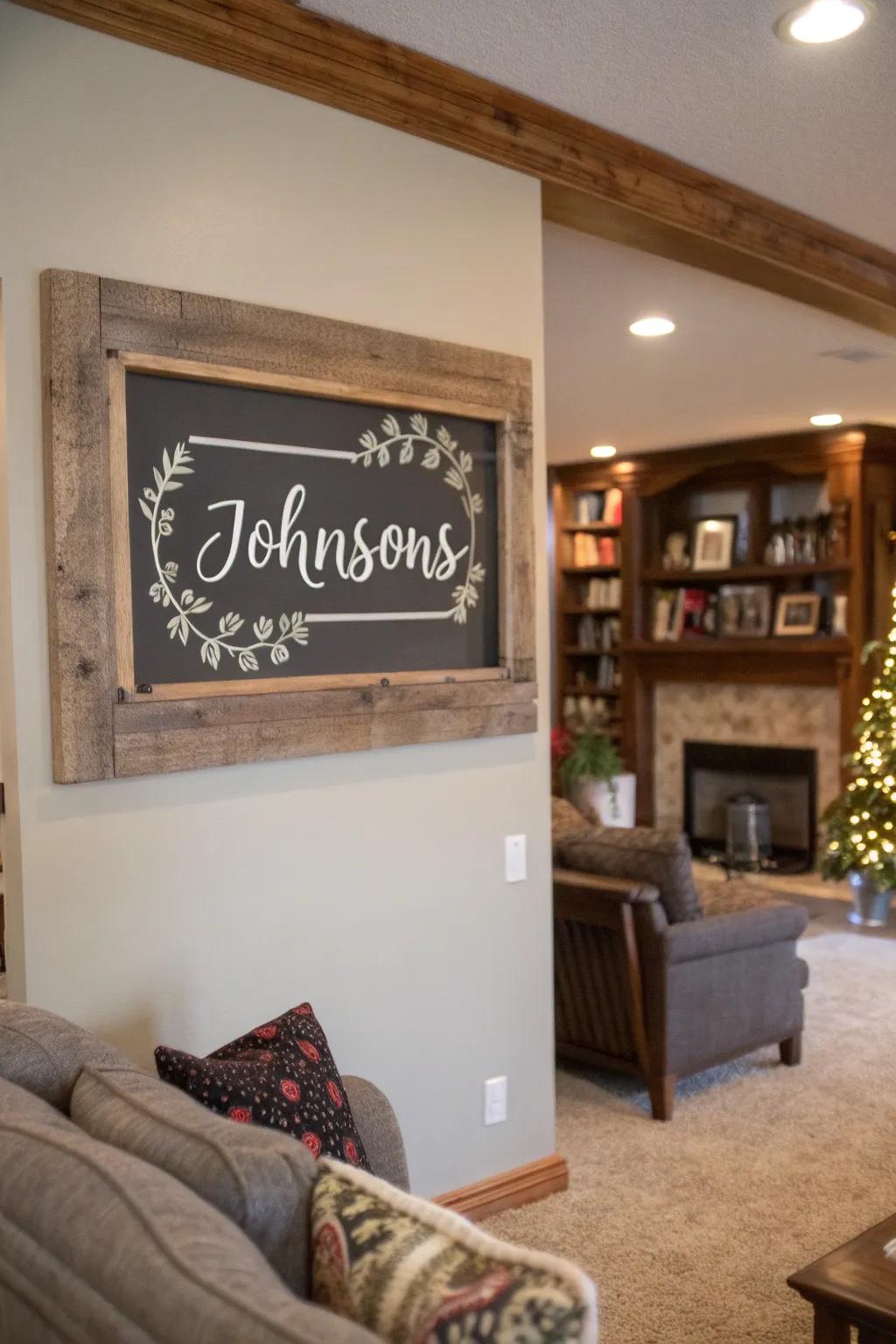 Honor your family with a personalized moniker marker.
