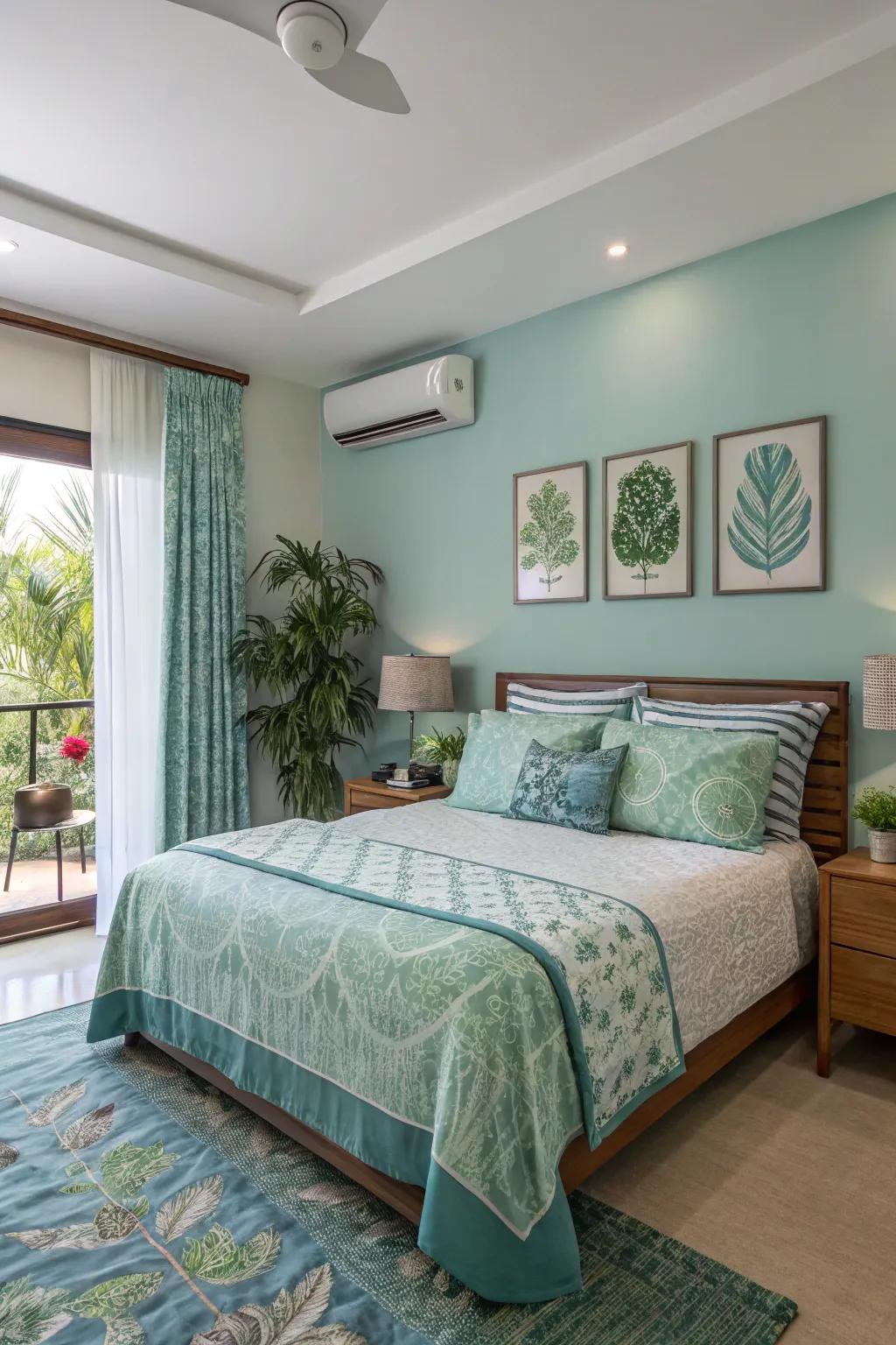 Harmonious hues create a sense of peace.