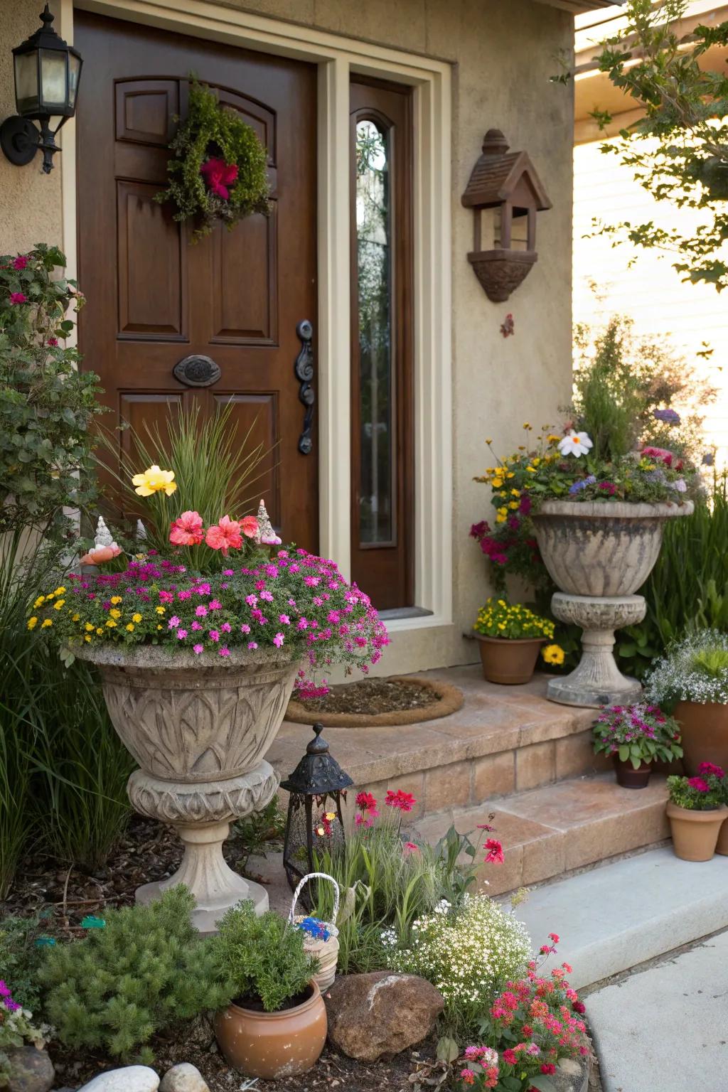 Incorporate a touch of whimsy with playful garden miniatures.