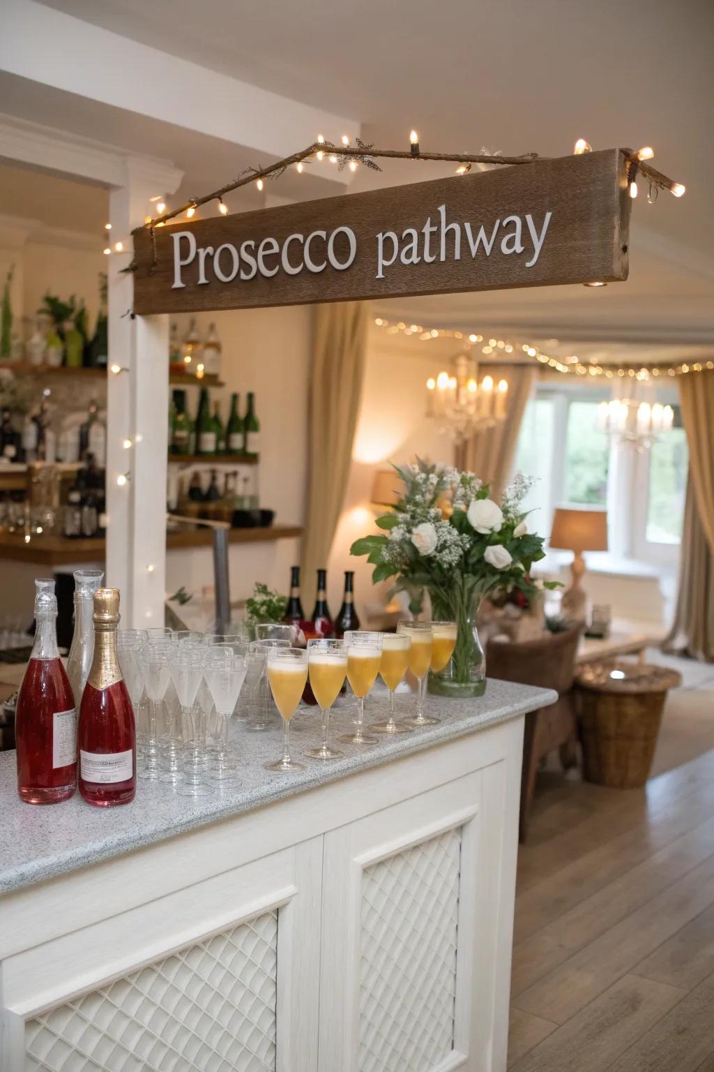 A bubbly avenue to joy and festivity.