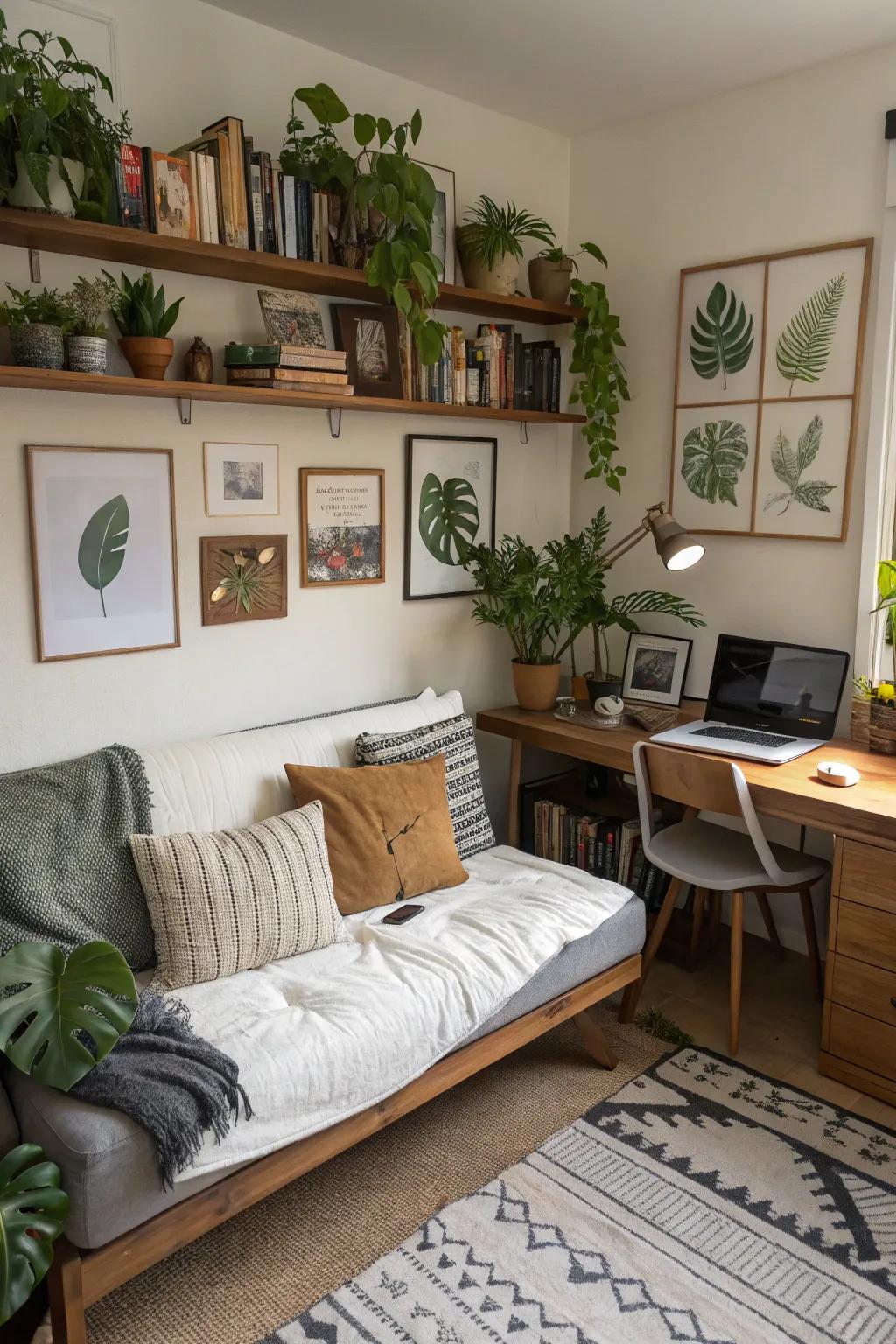 Personal touches make your workspace inviting and unique.