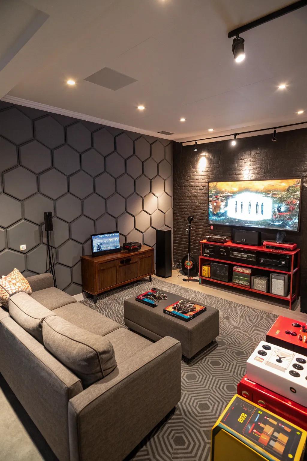 Sound insulation pledges undisturbed gaming stints.