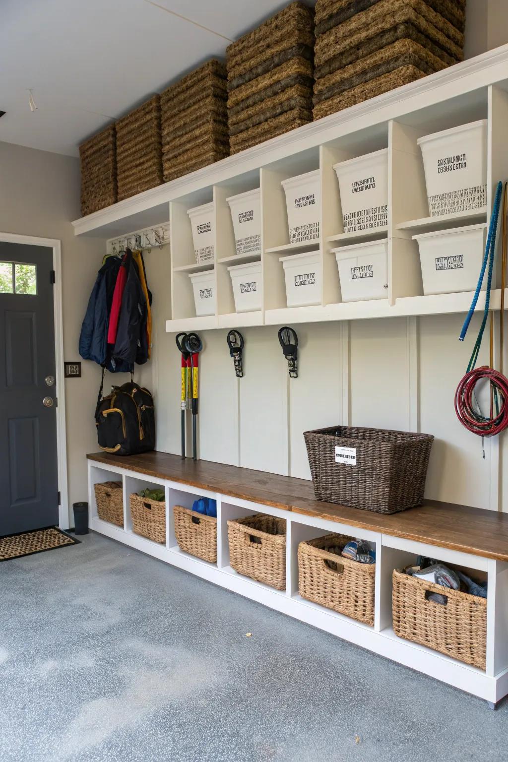 Labels bring order to shared areas, simplifying the process of locating and storing items.