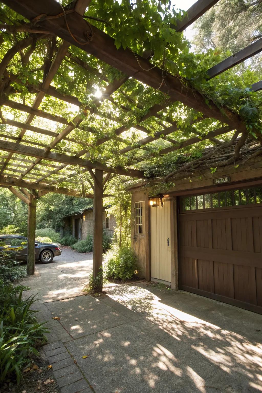 An elegant arbor expansion appends both shade and style.