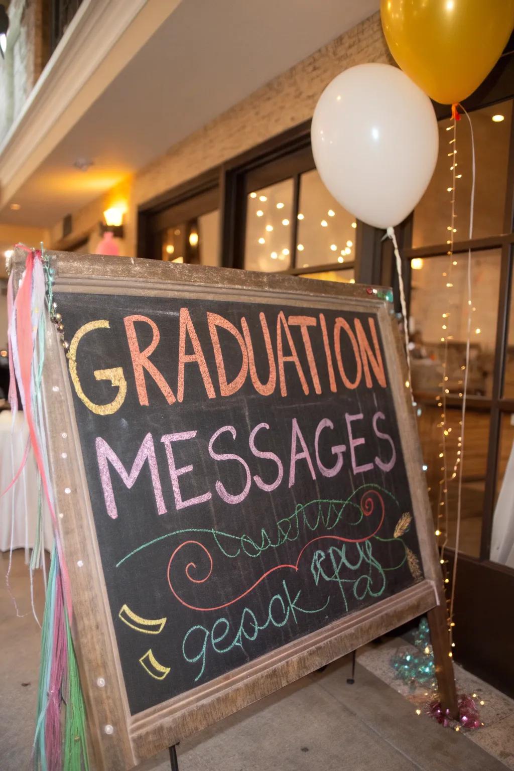 Vintage charm with customizable slate-style markers.