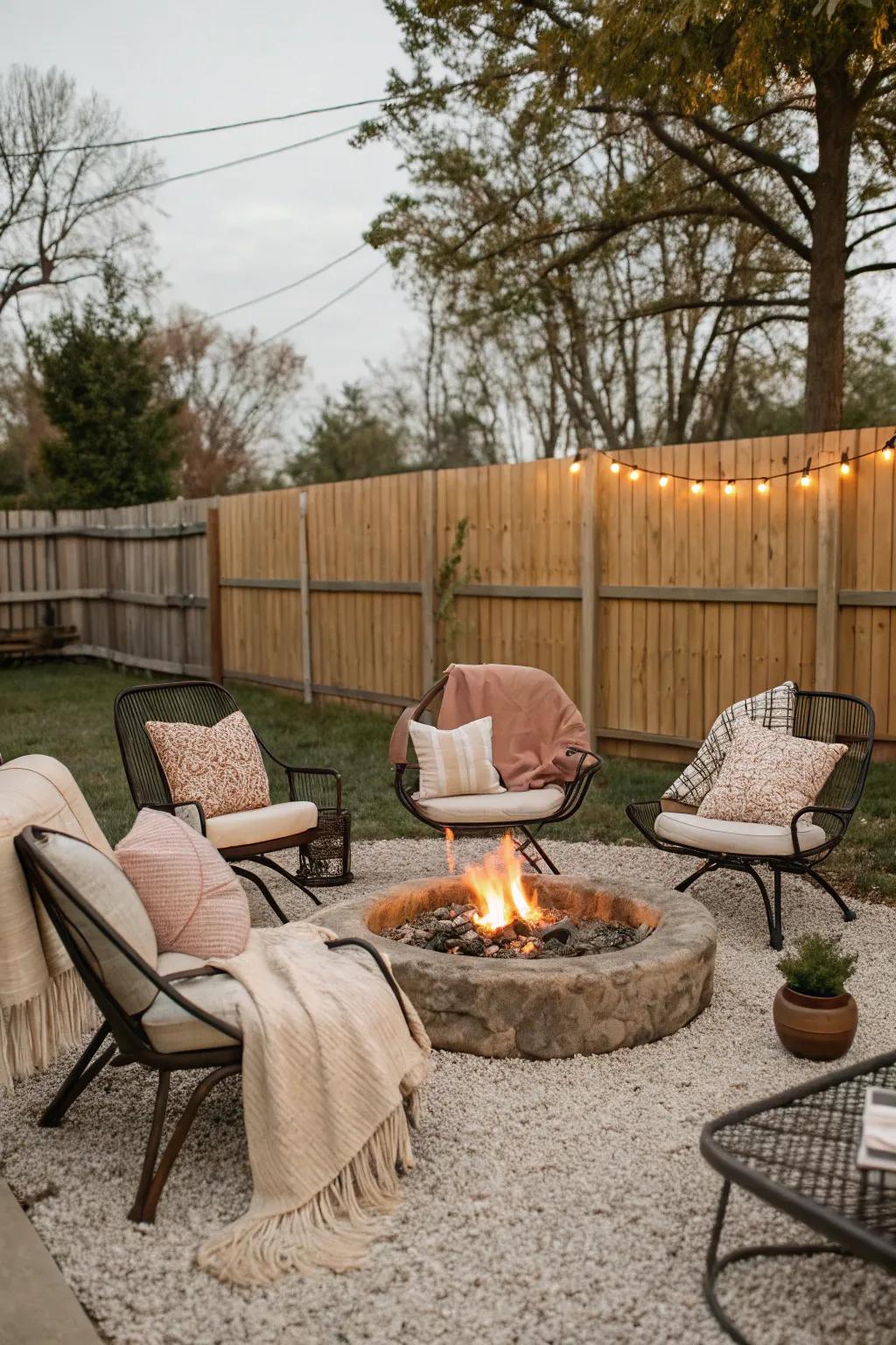 Pads and blankets append solace and warmth to your seating sector.