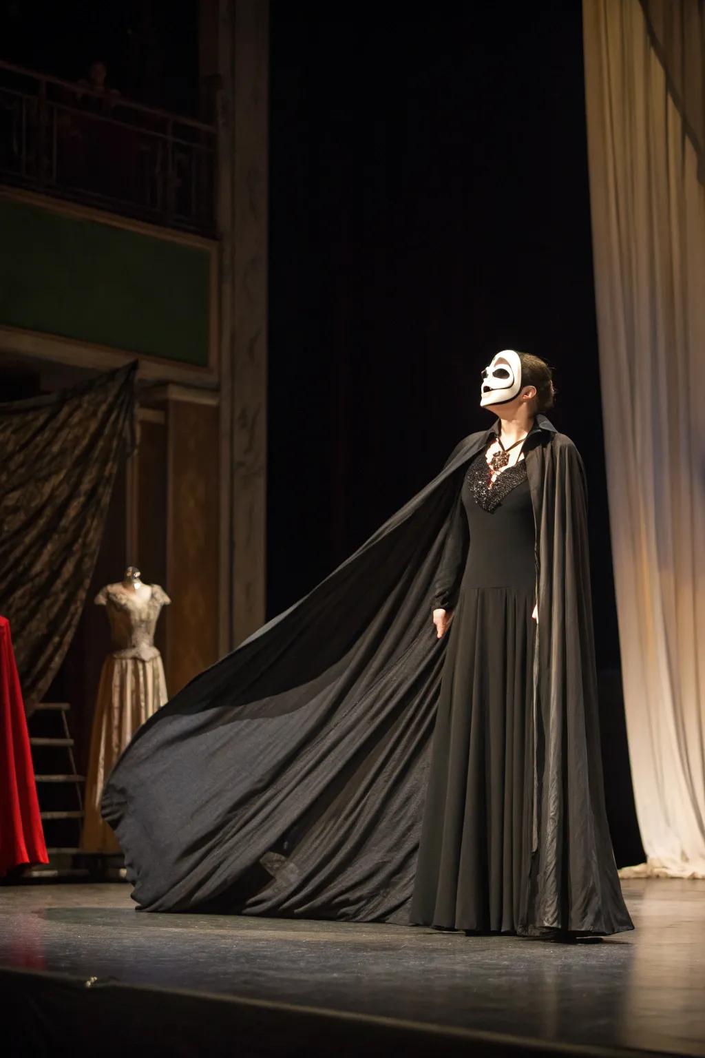 Channel the drama of an opera phantom.