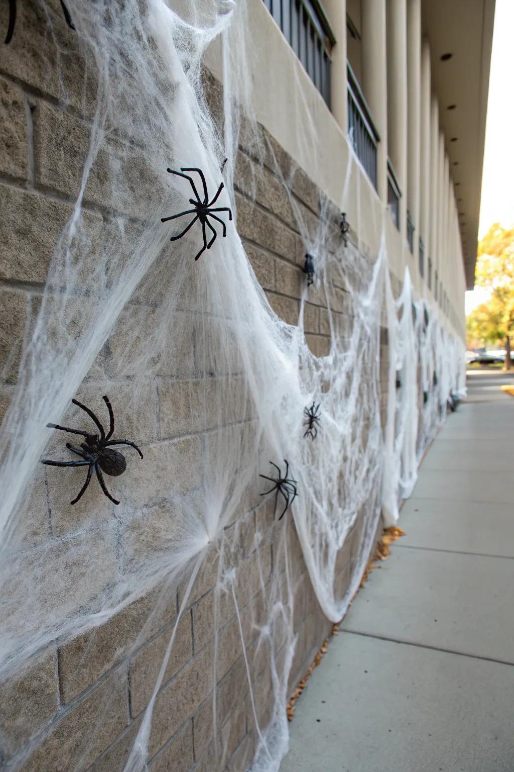 Arachnid webs are a quintessential and eerie Halloween staple.