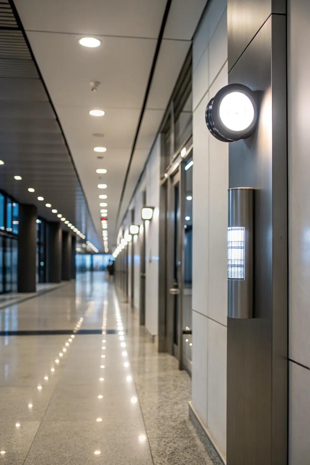 Proximity-activated lights provide ease and efficiency.