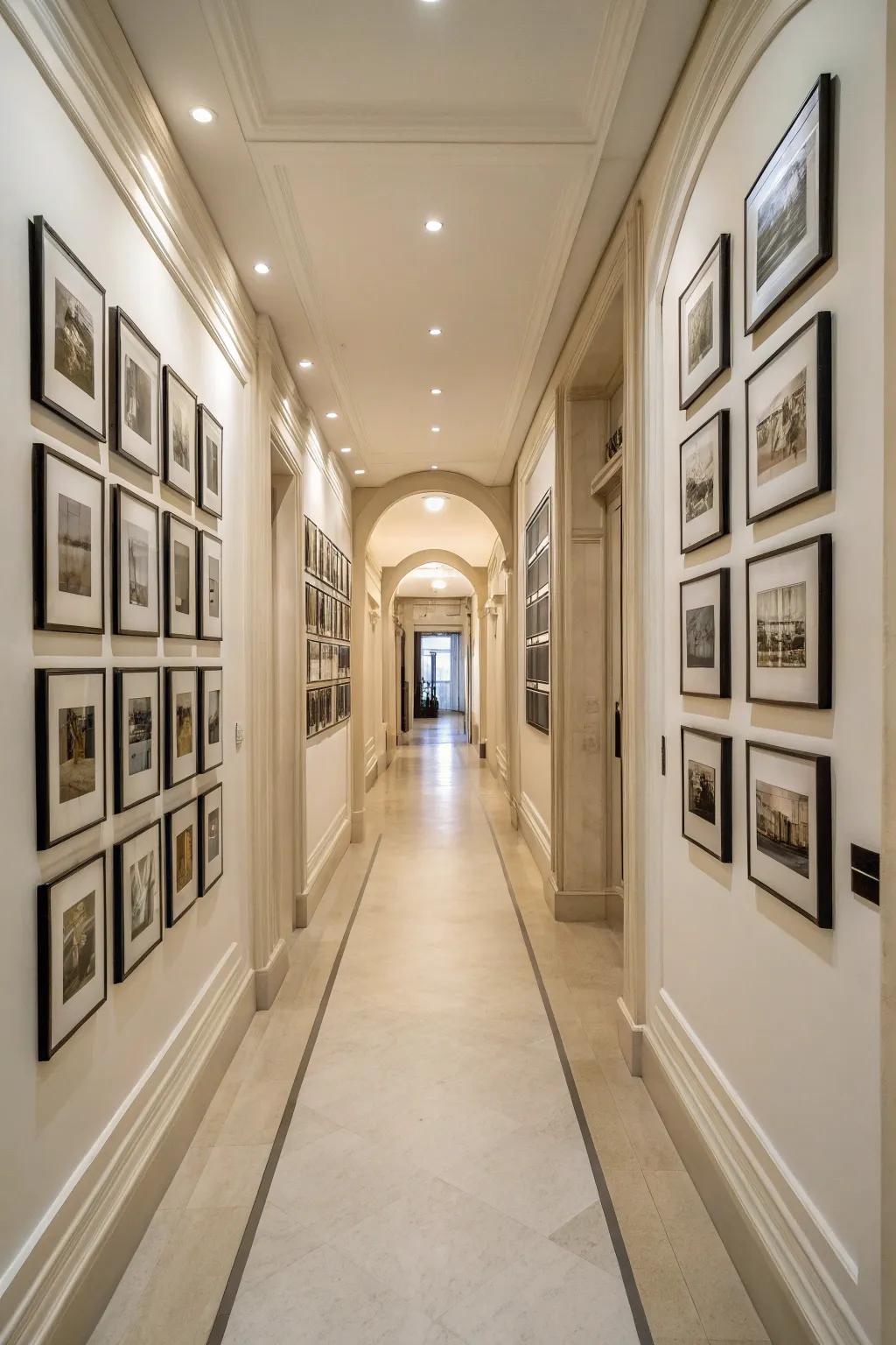 Balanced configurations bring harmony to your hallway.