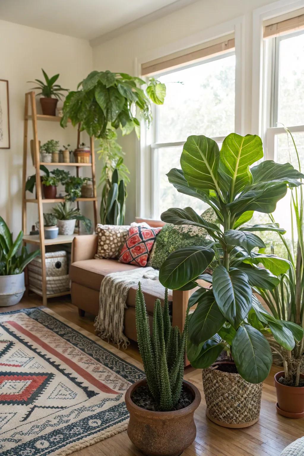 Indoor foliage brings vitality and a refreshing touch to interiors.