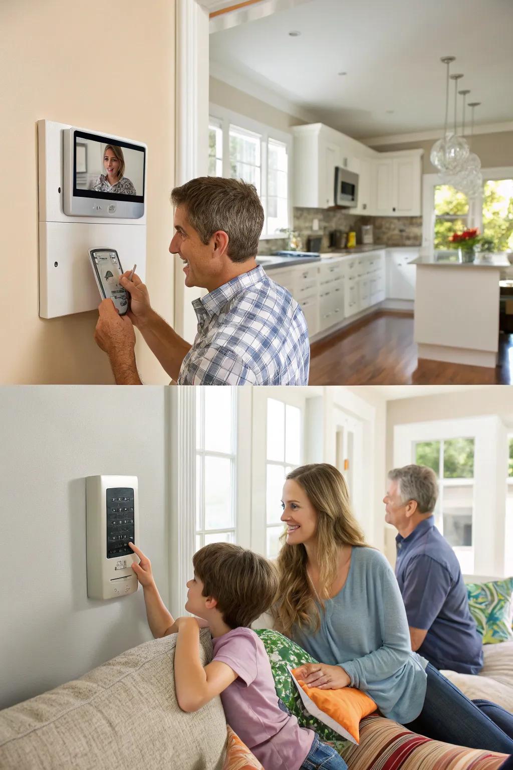 Multi-chamber communication systems sustain familial ties across the dwelling.