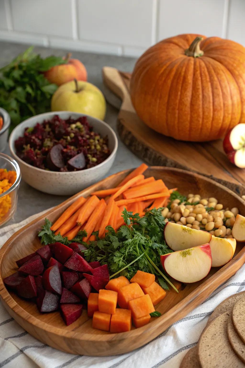 Seasonal components to maintain a vibrant salad station.