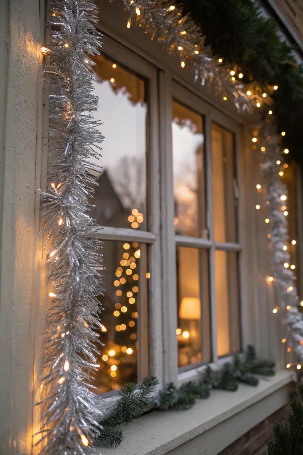 A fenestration beautifully enclosed with shimmer strands.