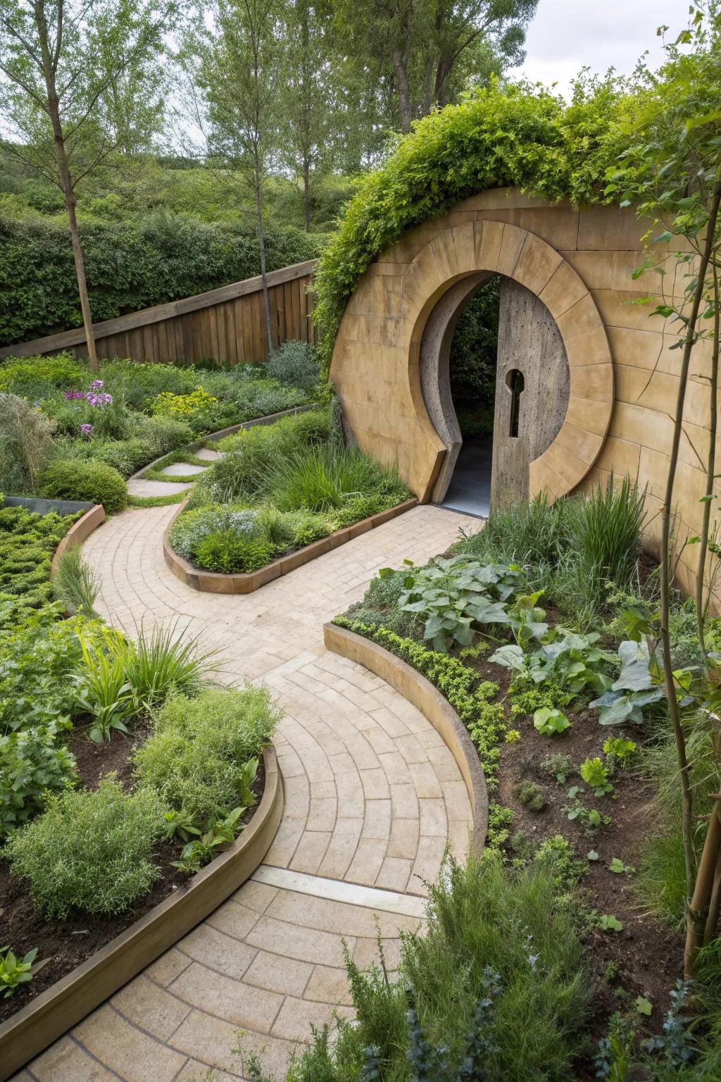 Keyhole gardens blend aesthetic charm with practical accessibility.
