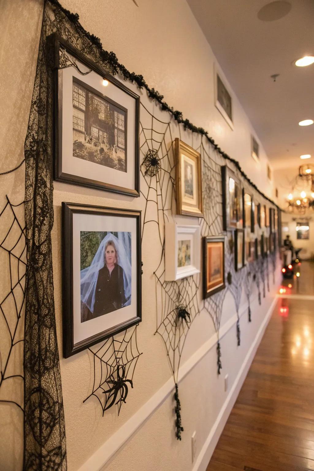 A haunted picture showcase for personal Halloween charm.