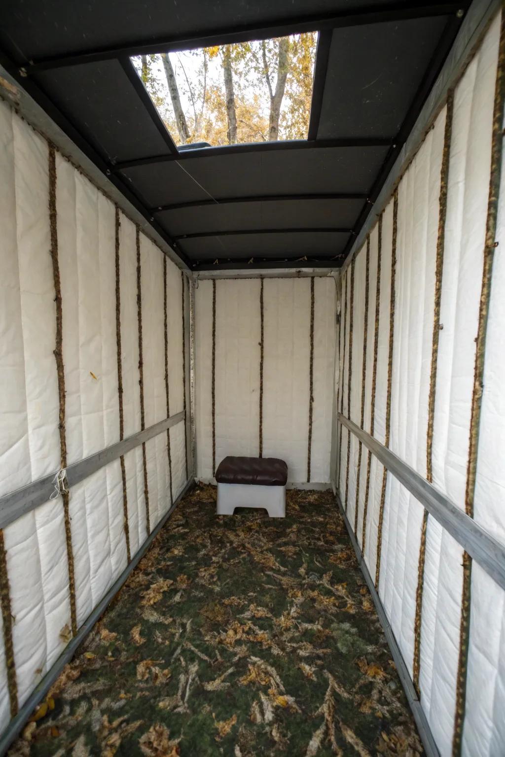 Thermal insulation ensures a warm and cozy interior.
