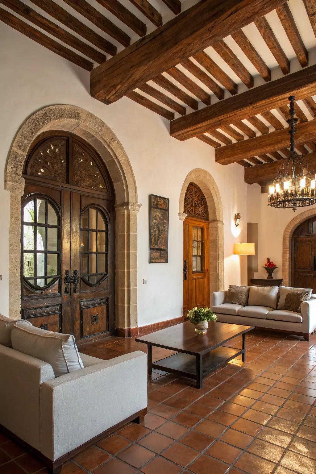 A harmonious combination of Iberian Colonial and contemporary design features.