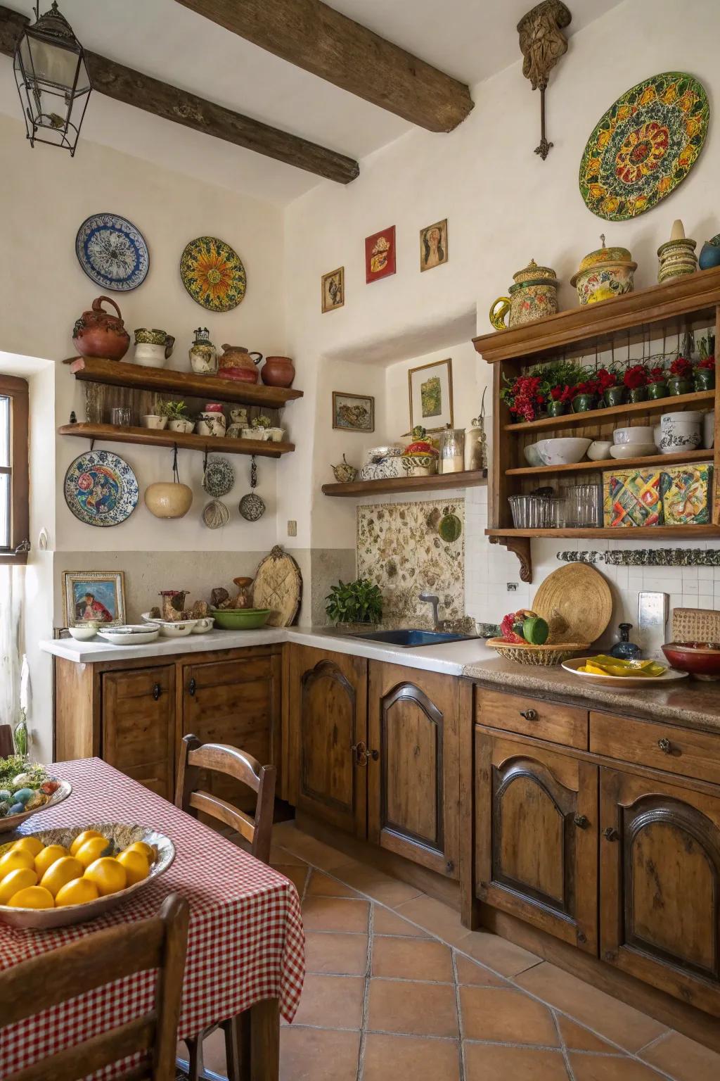 Personal collections introduce warmth and character.