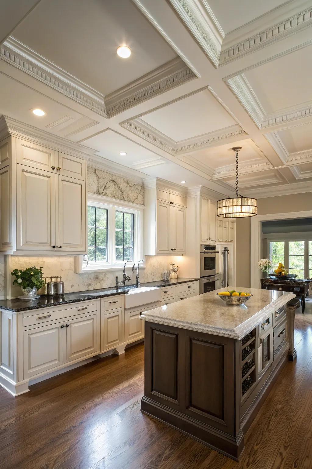 Harmonized molding establishes a unified visual.
