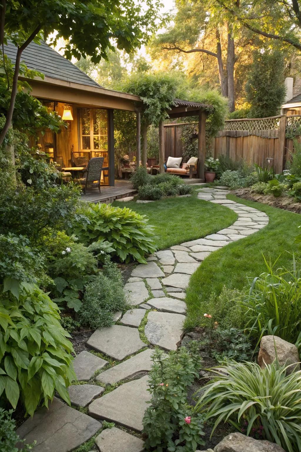 Integrating yard outlining with courses produces a cohesive design.
