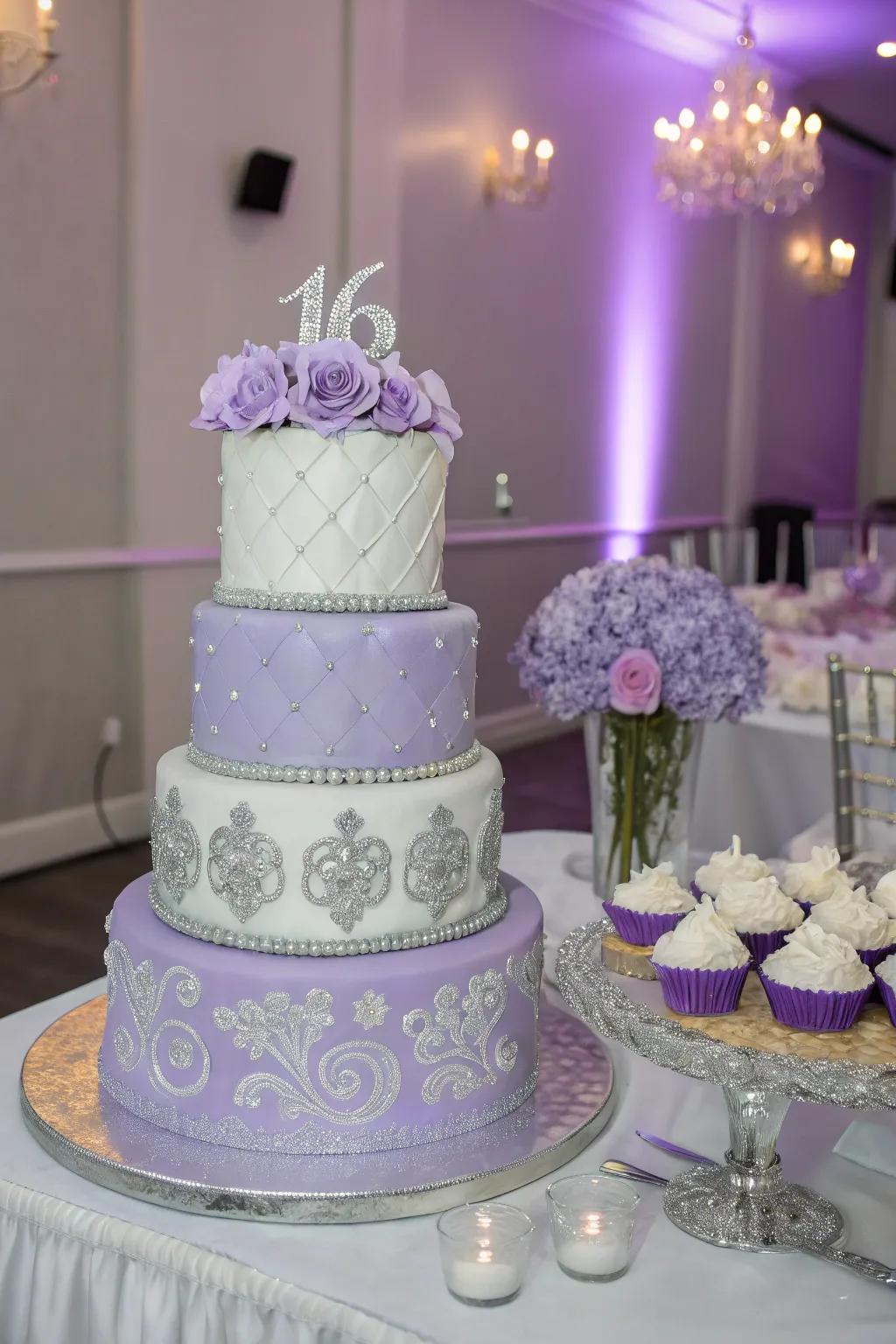 A beautifully adorned confection that serves as both a dessert and a decoration.