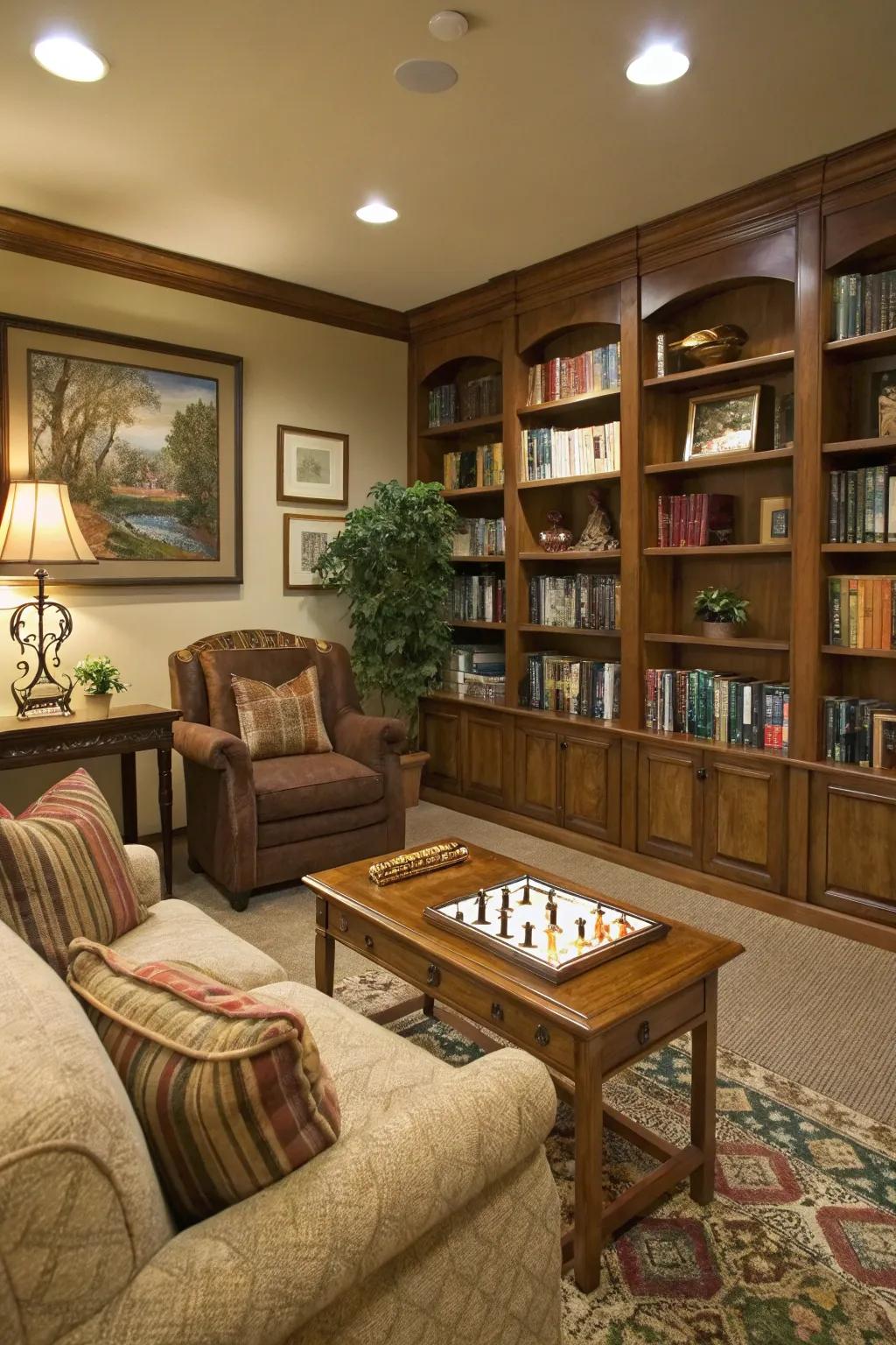 A versatile library space has many functions.