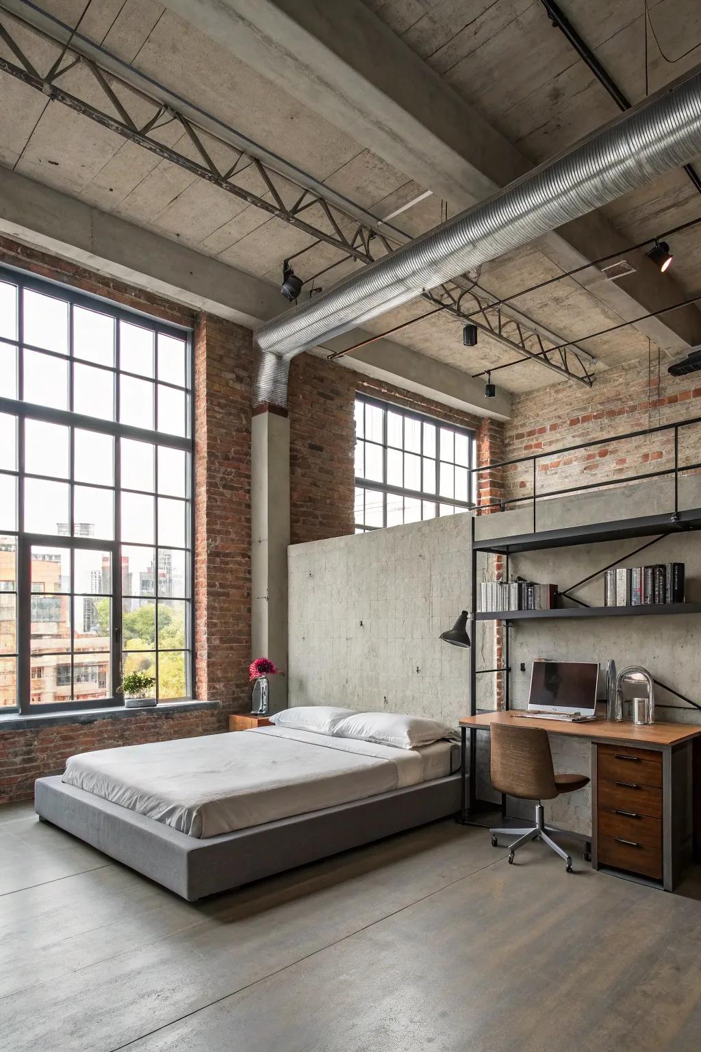 Achieve a trendy look through industrial influences.