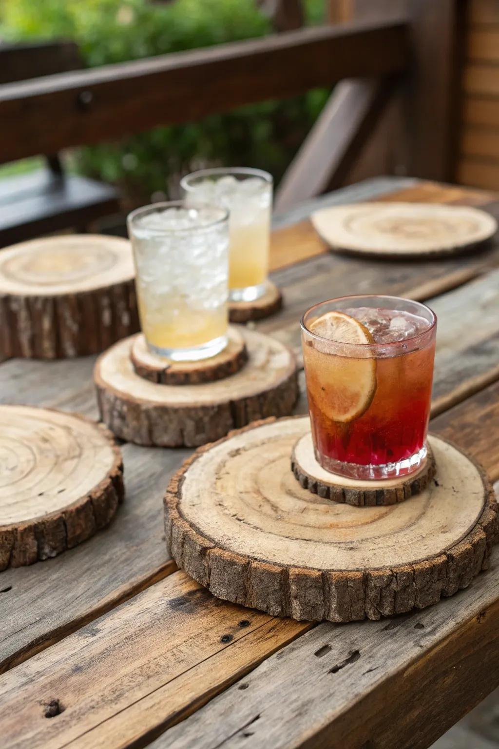 Lumber division underliners on a coffee surface.