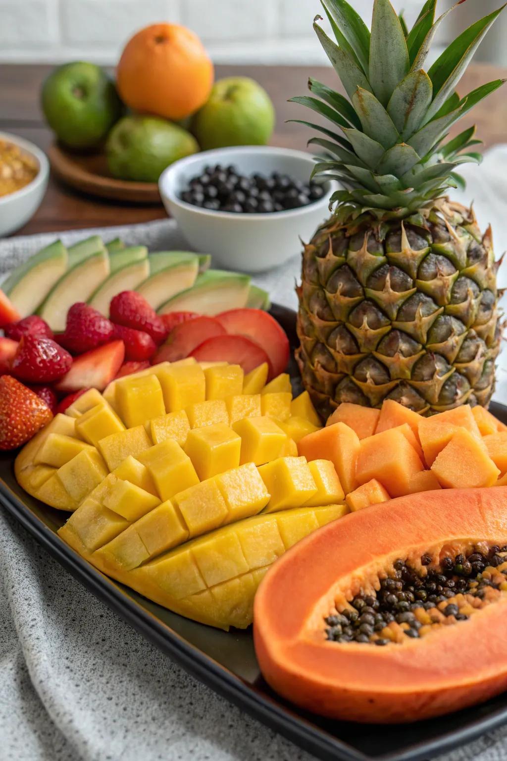 A tropical mix to sweeten the spread.