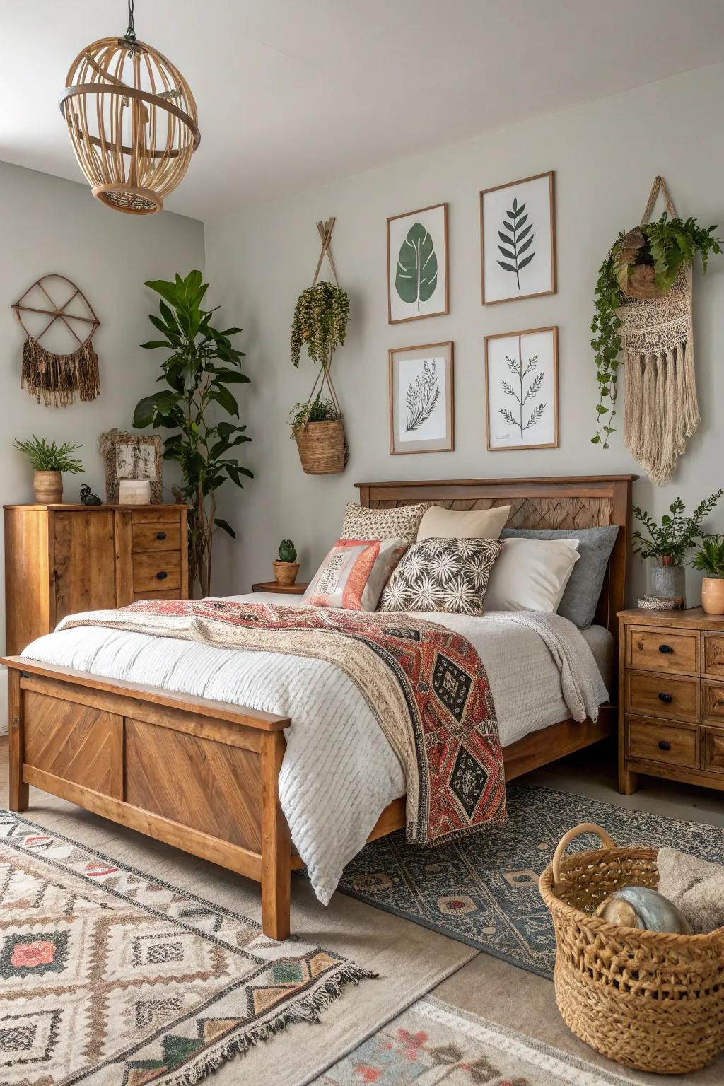 An assorted mix of styles adds unique appeal.
