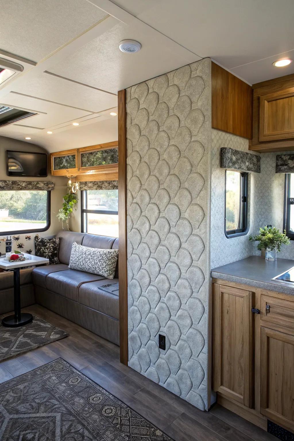 A striking accent wall can add depth and interest to your manufactured home.