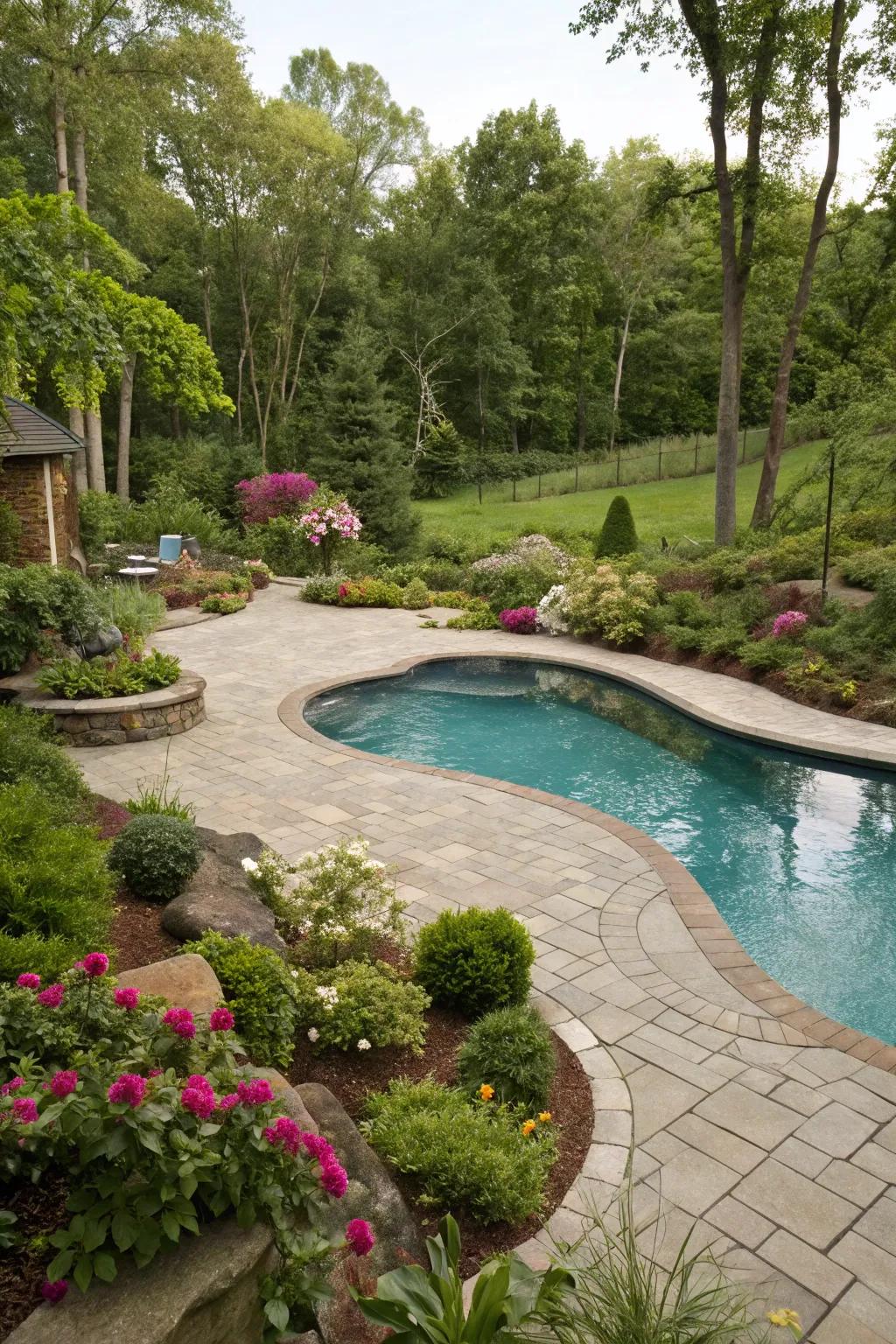 Inventive contours fashion a tailored pool adventure.