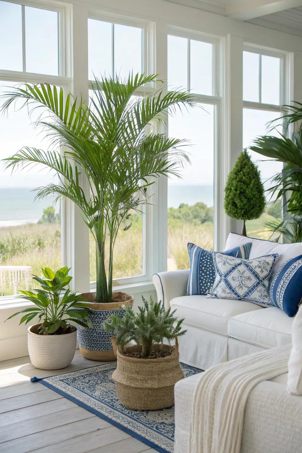 Abundant vegetation enhances the organic sensation.