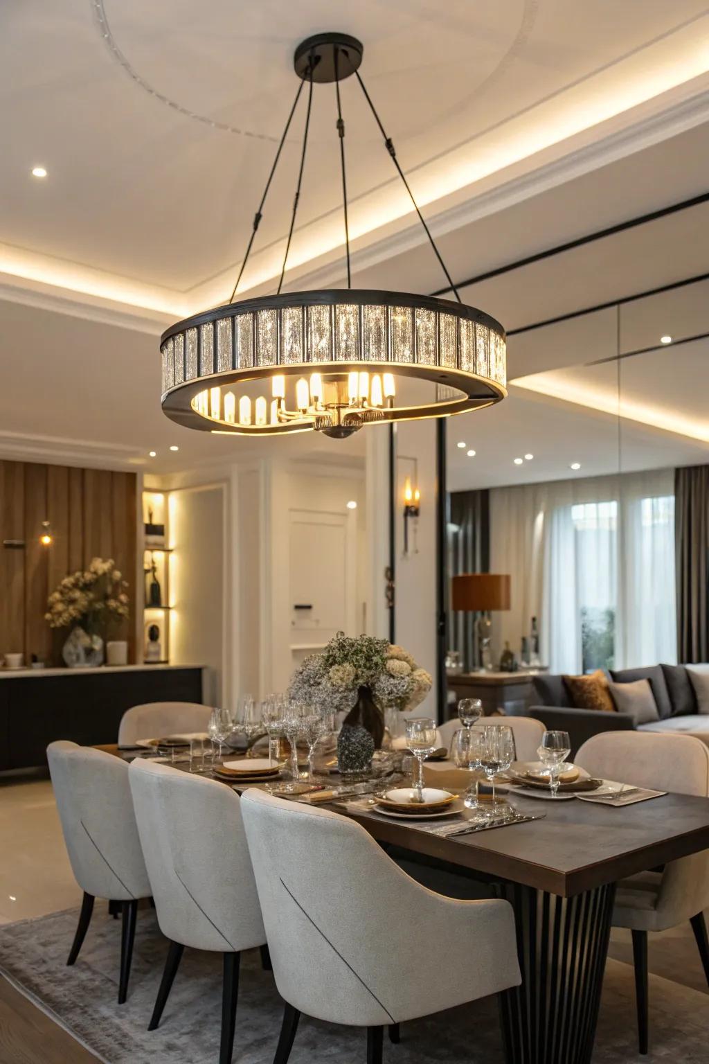 Contemporary light fittings transform any space.