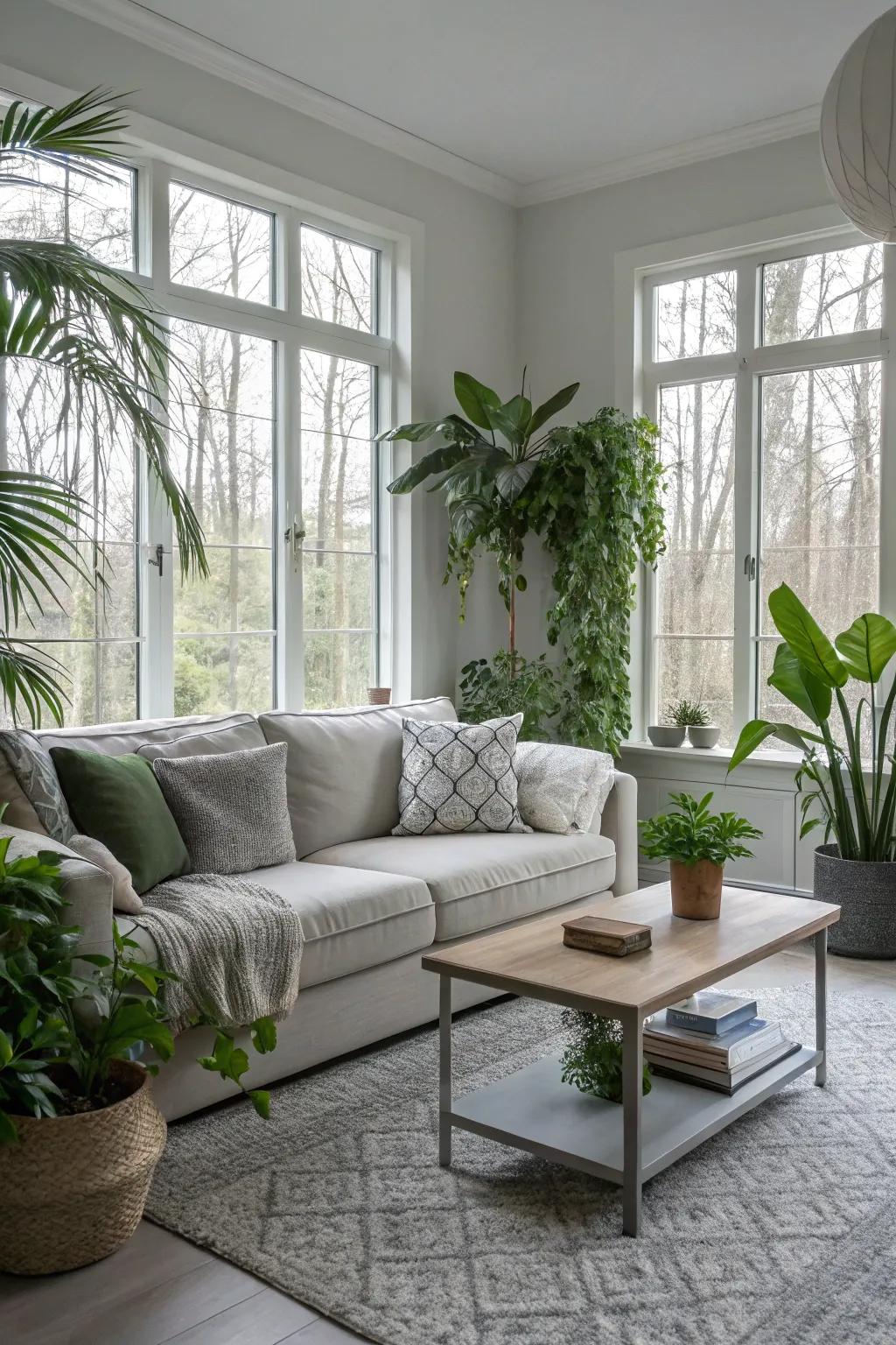 Plants bring freshness and life.