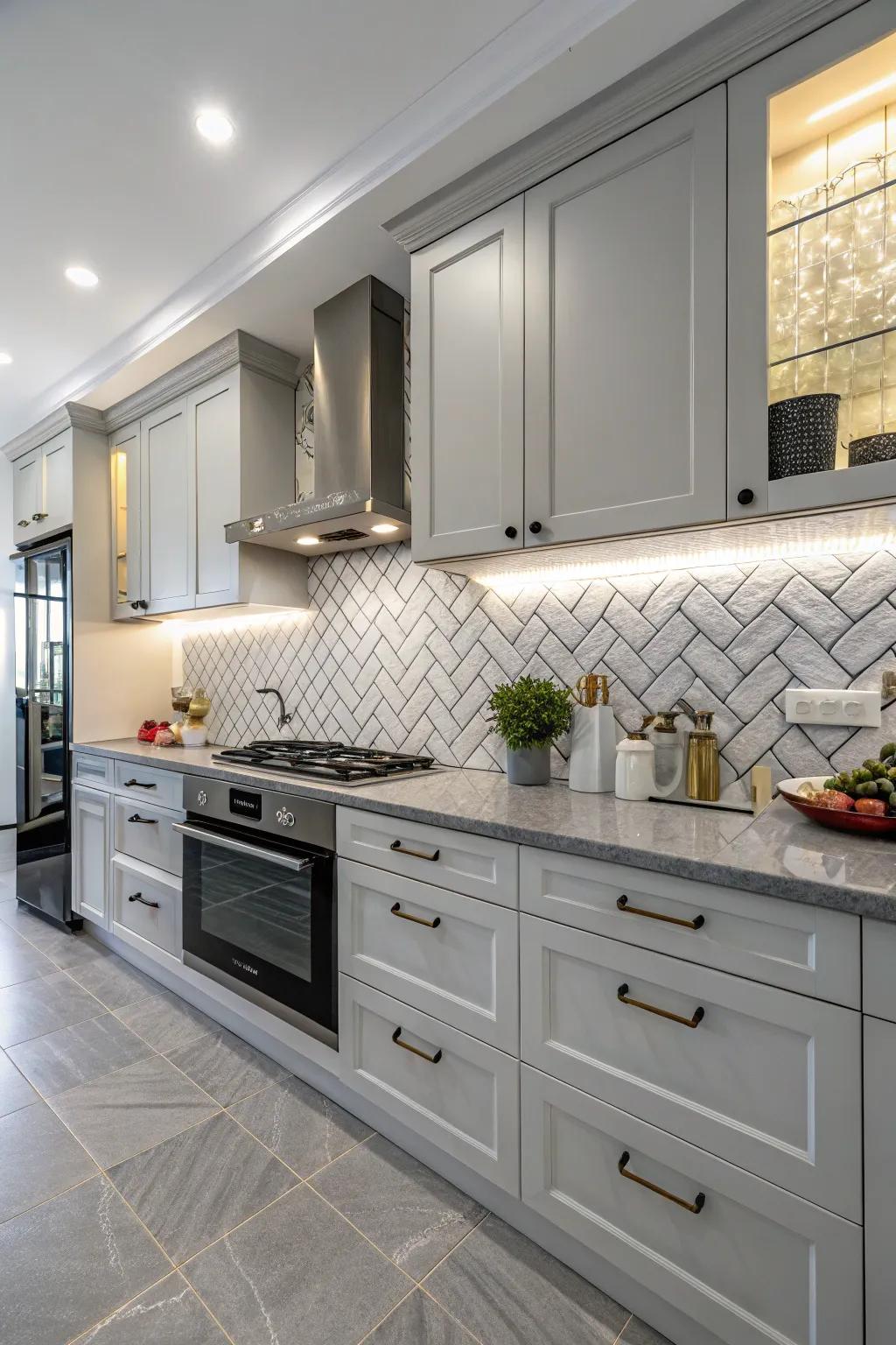 Mixing finishes adds depth and intrigue.