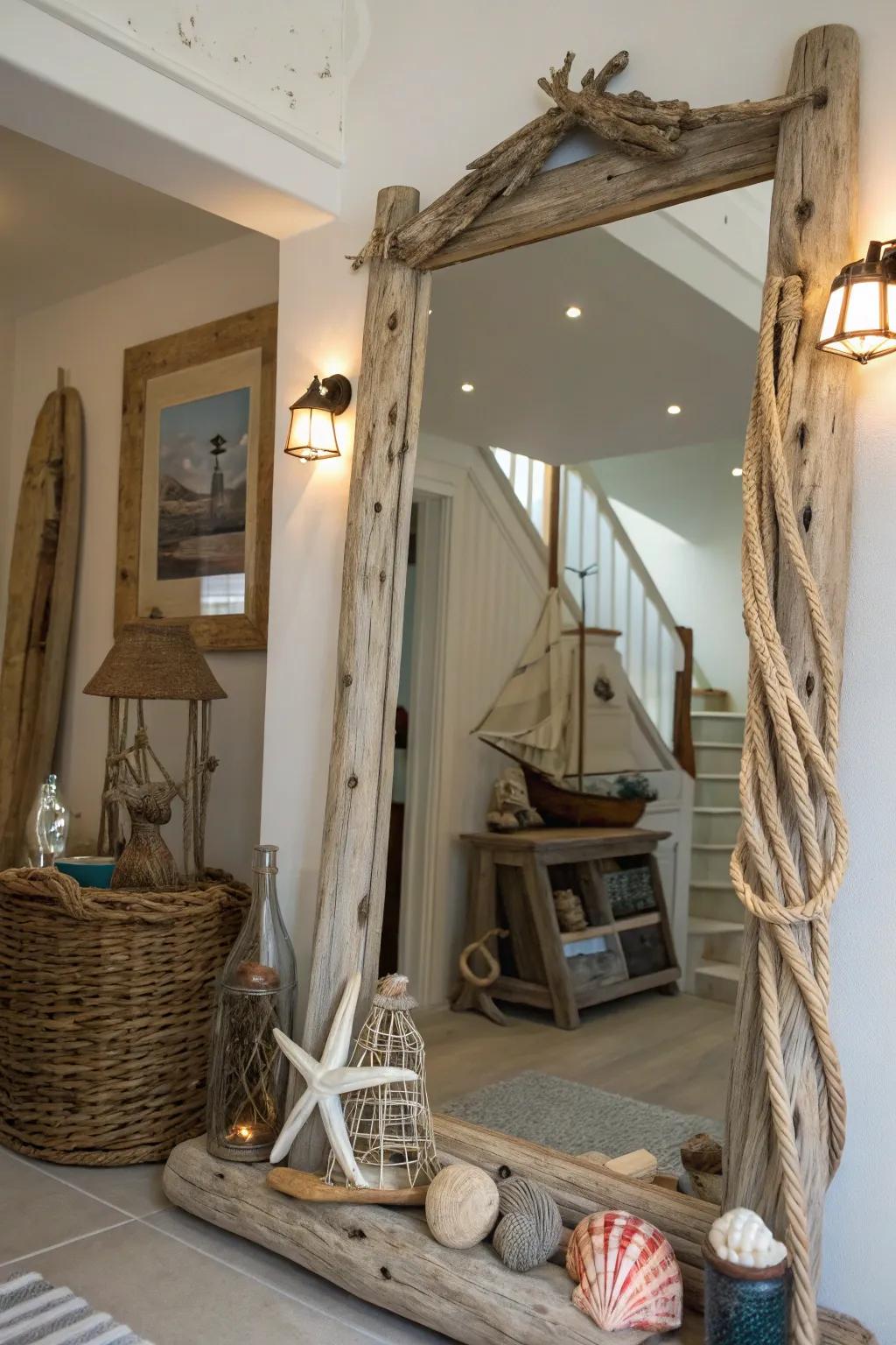 Shoreline wood crafts convey a hint of the coast to your residence.