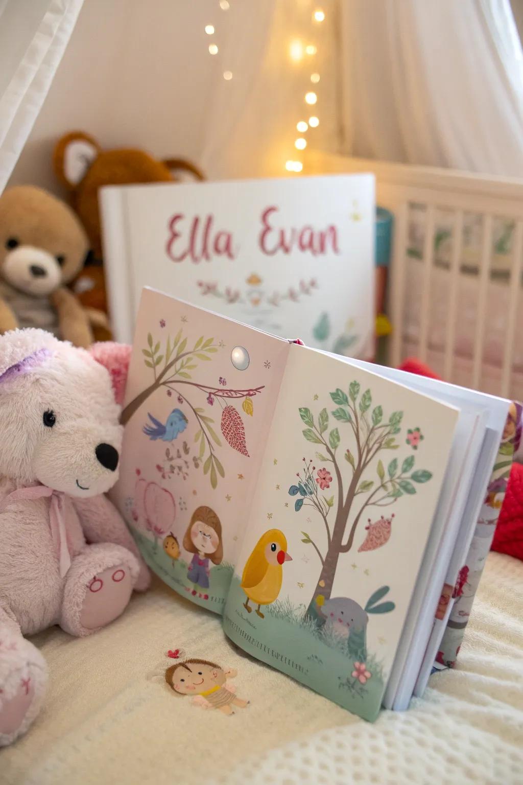 Storybooks with a personal touch bring tales to life for twins.