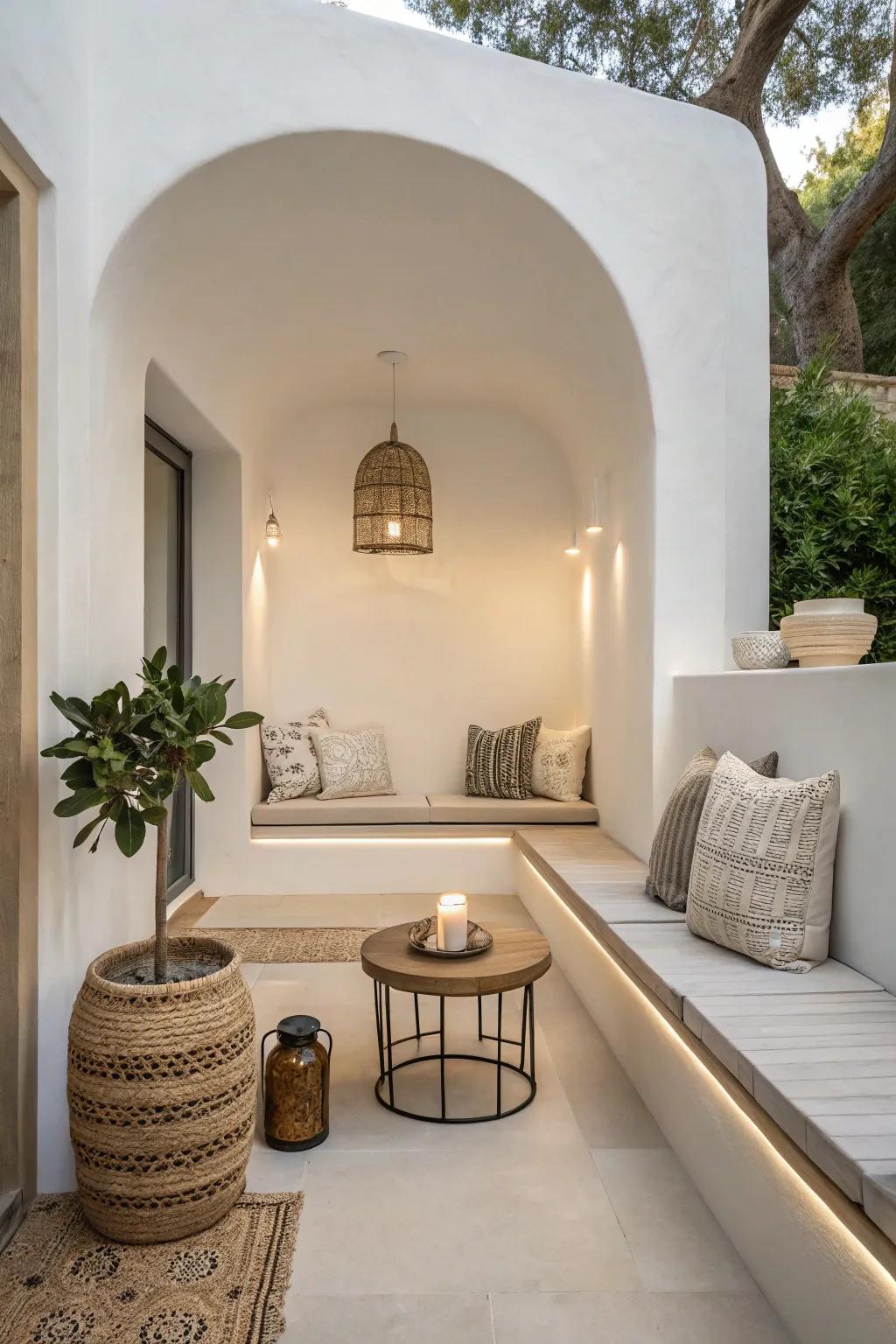 Find serenity in a minimalist nook designed for simplicity and tranquility.