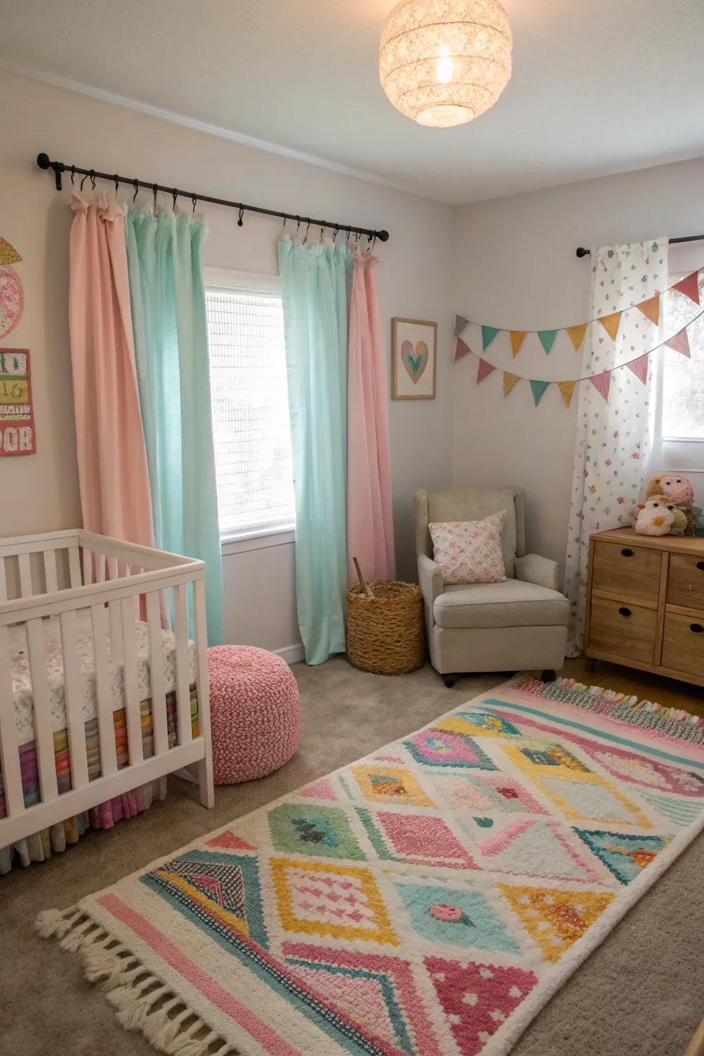 Affordable accents complete the nursery, adding warmth and style.