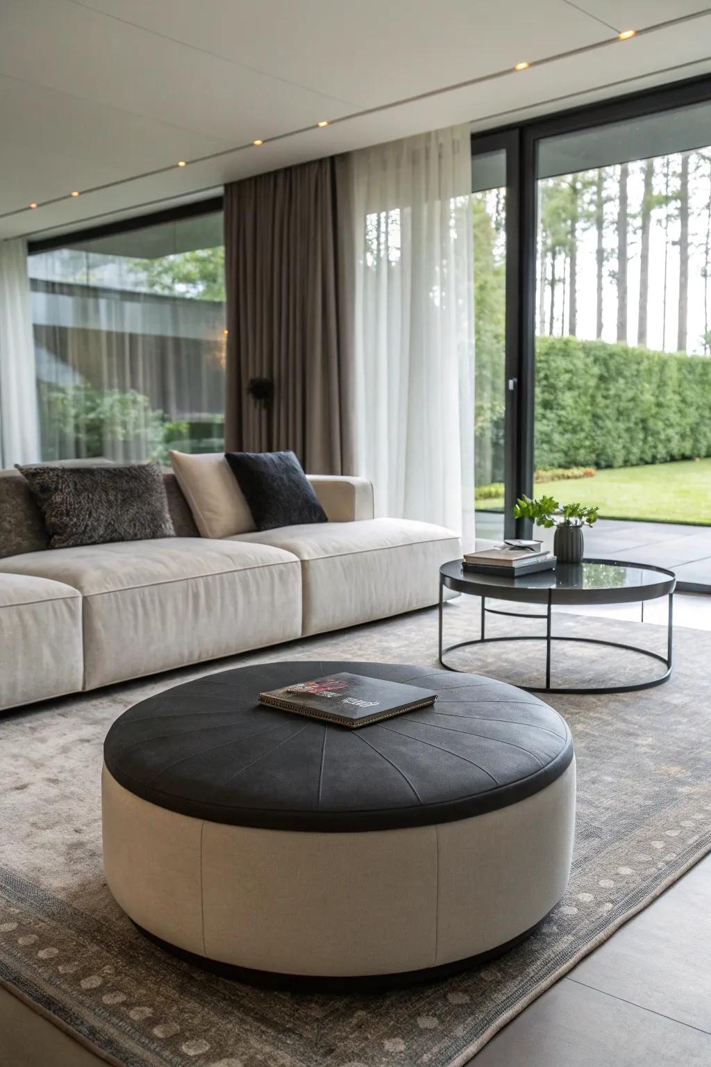 A spherical ottoman introducing fun curves