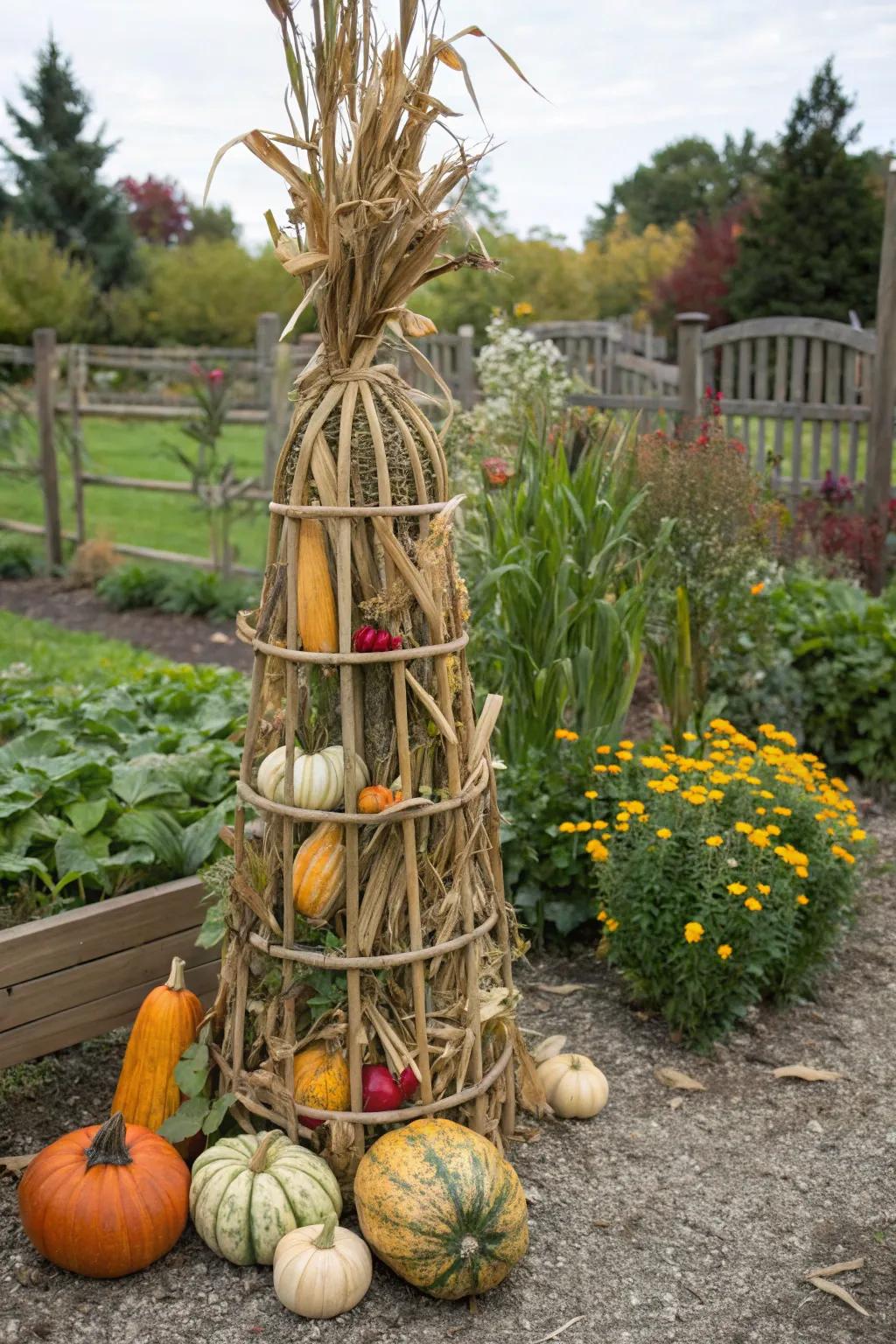 Celebrate the harvest season with this cornucopia-inspired embellishment.