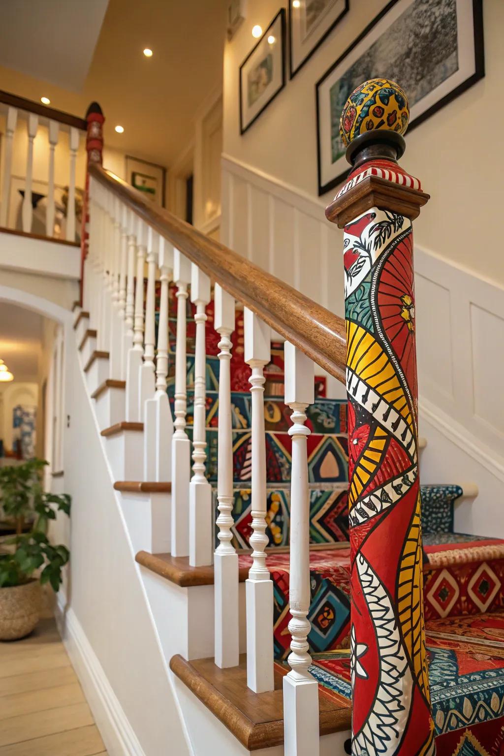 Playful patterns add an artistic flair.