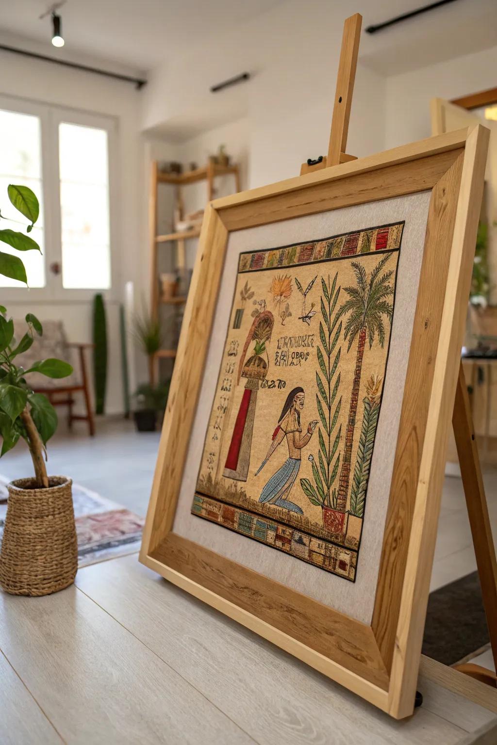 Glass-free frames invite closer interaction with the art.