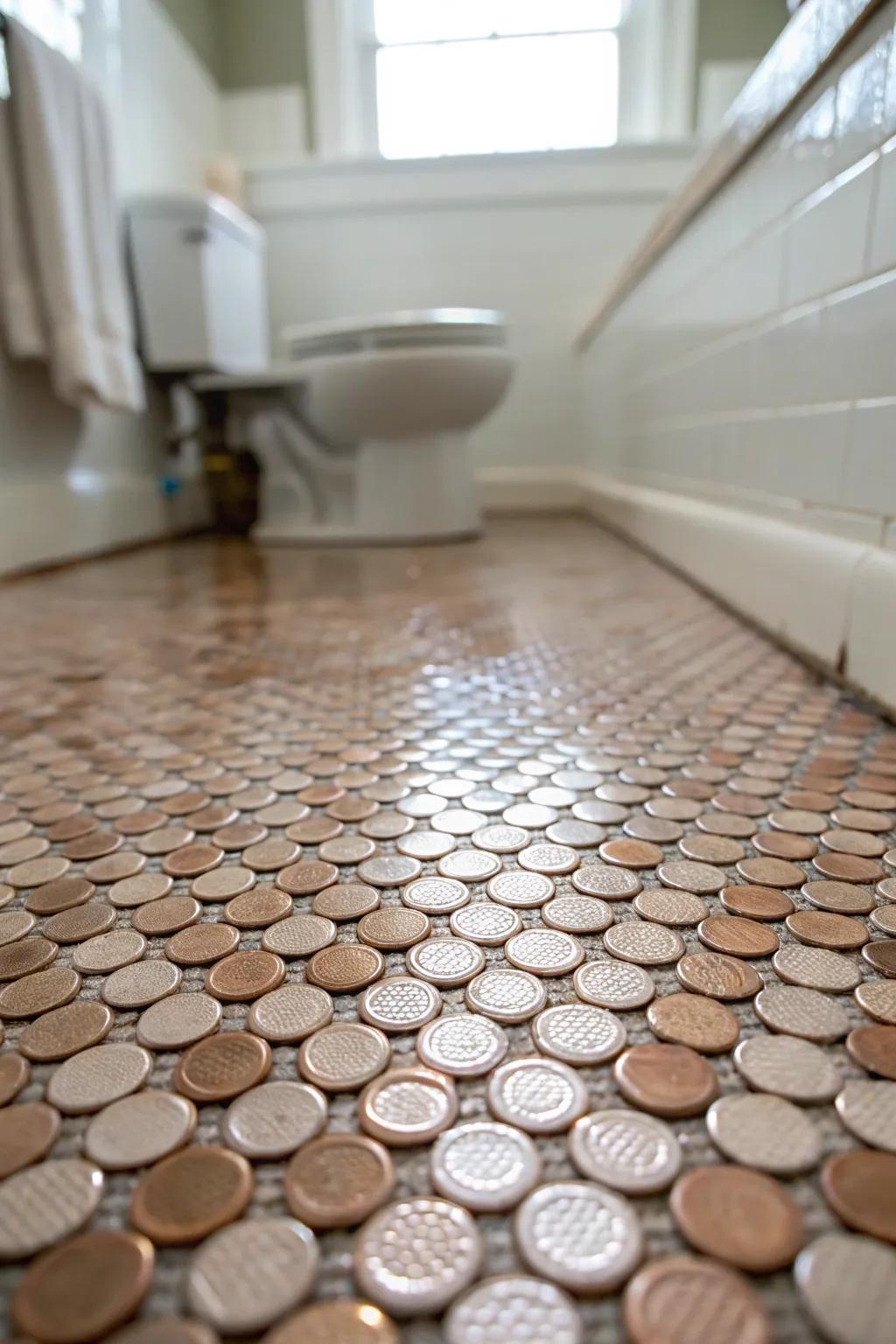 Resilient and fashionable penny rounds ideally suited for heavily trodden areas.